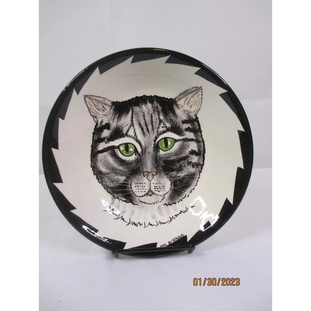 CATS by Nina Hand Painted Green Eyed 